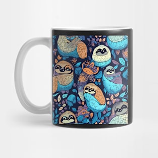 Cute Sloths Pattern Mug